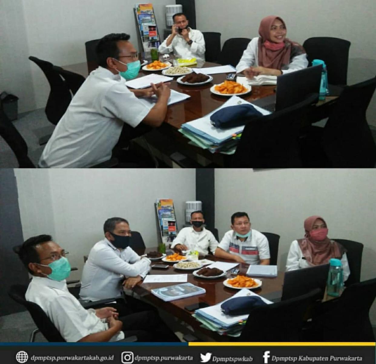 Mengikuti Desk Bidang Ekonomi pada Rapat Musrenbang Tingkat Provinsi Jawa Barat TA.2021 Melalui Aplikasi Zoom Cloud Meeting bertempat di Ruang Kepala DPMPTSP Purwakarta.