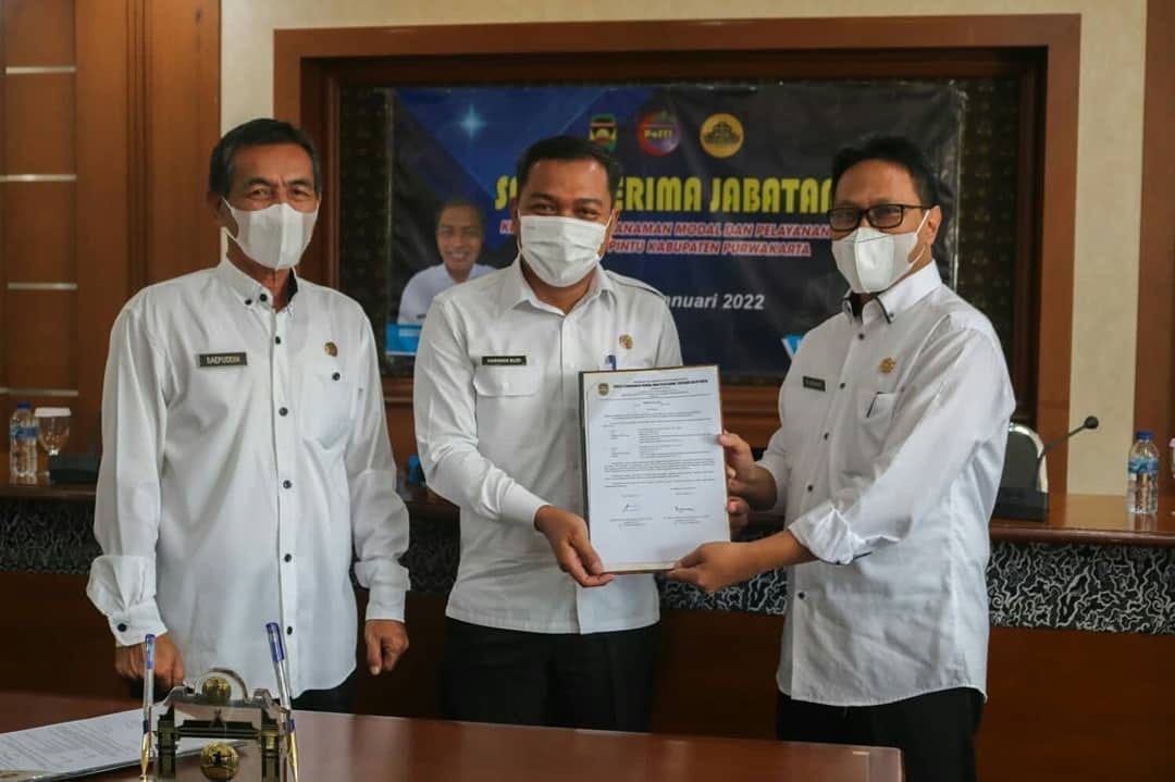 Serah Terima Jabatan Kepala Dinas Penanaman Modal dan Pelayanan Terpadu Satu Pintu (DPMPTSP) Kabupaten Purwakarta